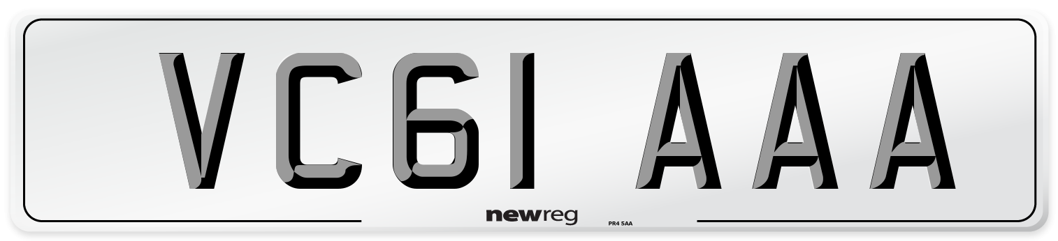 VC61 AAA Number Plate from New Reg